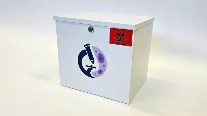Lab specimen pickup box